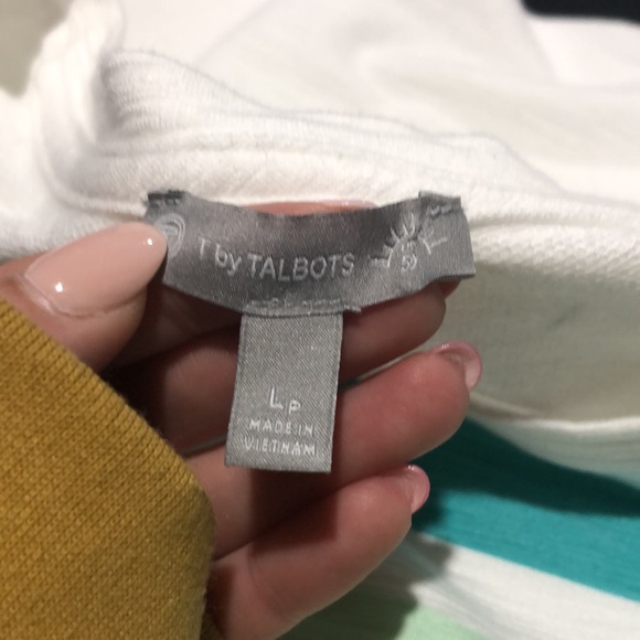 T by Talbots stripe top size large petite - Picture 9 of 10